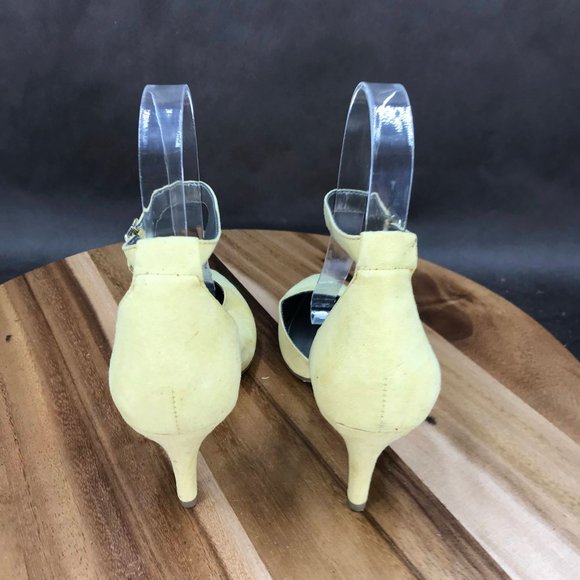 Worthington Yellow Ankle Strap D'Orsay Pump Sandals Womens Size 6 - Picture 4 of 7
